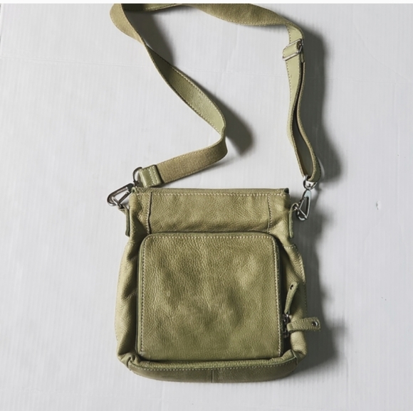 Fossil | Wallet Pocket Bag Womens Green Leather Detachable Strap Crossbody - Picture 2 of 16